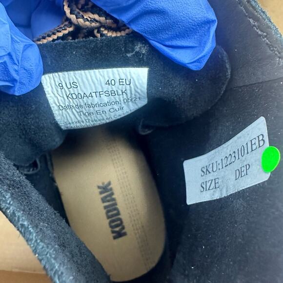 Kodiak Women's Bootie Lace Up Atlin Power Heel Suede Leather Black size … - Picture 12 of 15